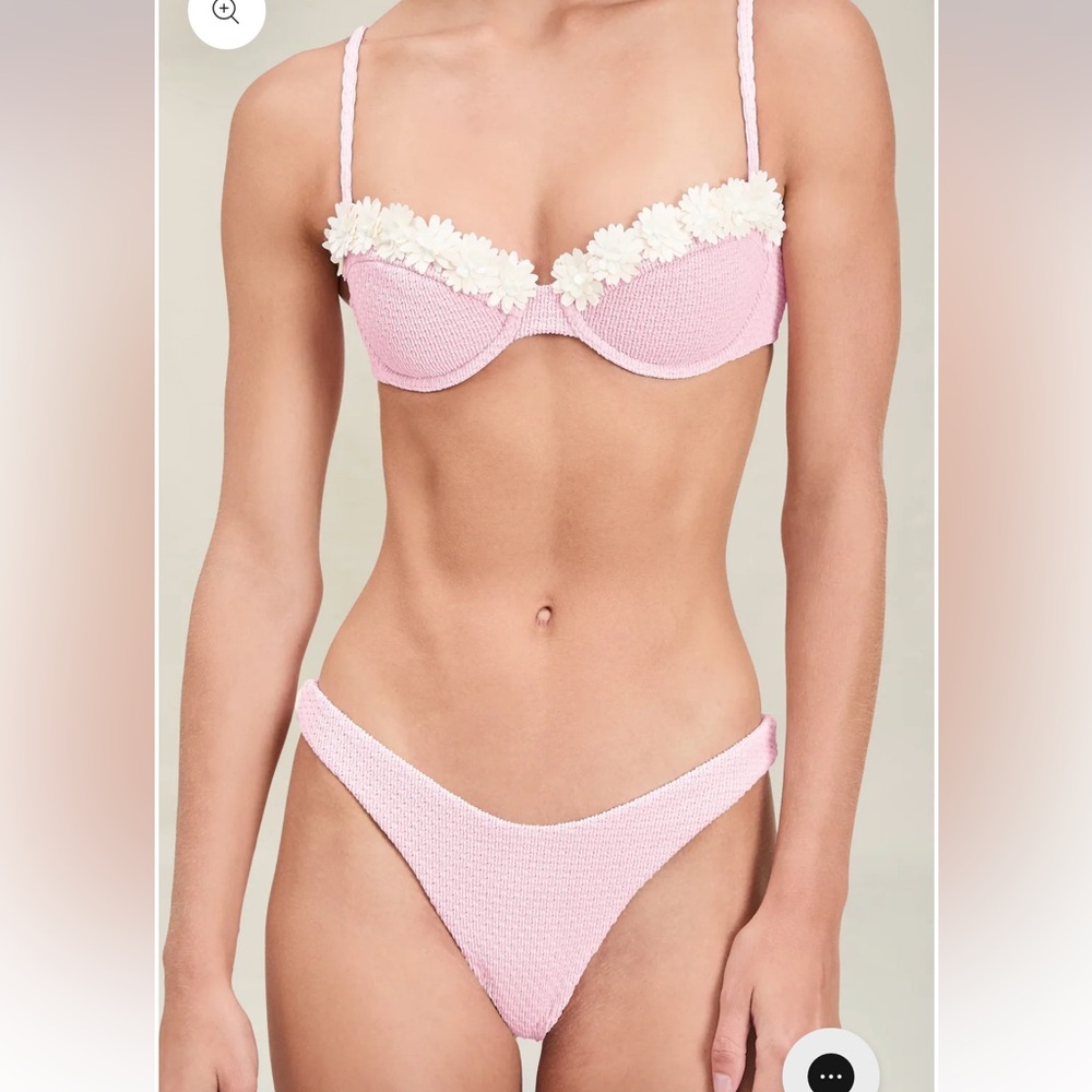 Devon windsor textured pink georgie top with gene bottom with skirt